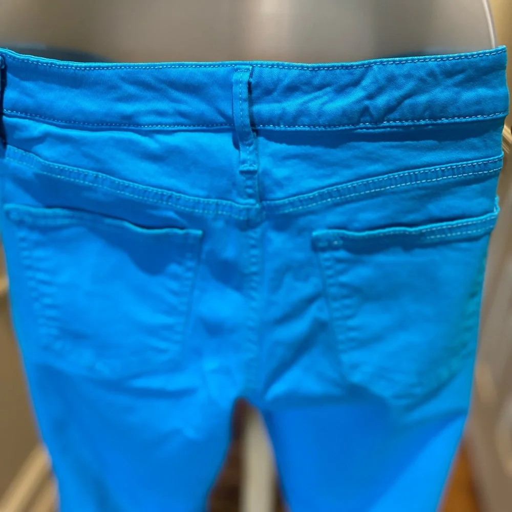 Nine West Jeans -Lady neon blue skinny crop jeans, Size: 12/31
